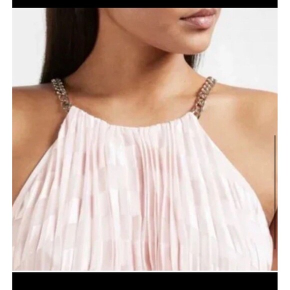 TED BAKER Women’s Sasski Pleated Maxi Dress Size 2 pink formal event gala - Picture 2 of 16